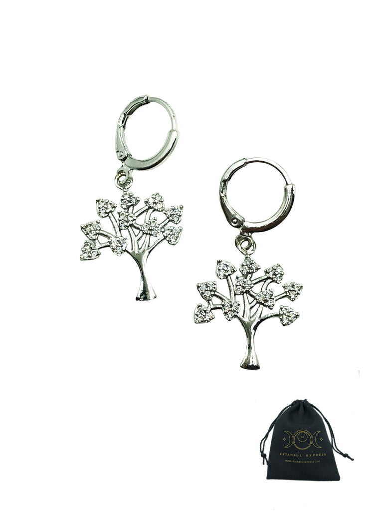 Aretes De Arbol La Vida Con Zirconias Estambul Express