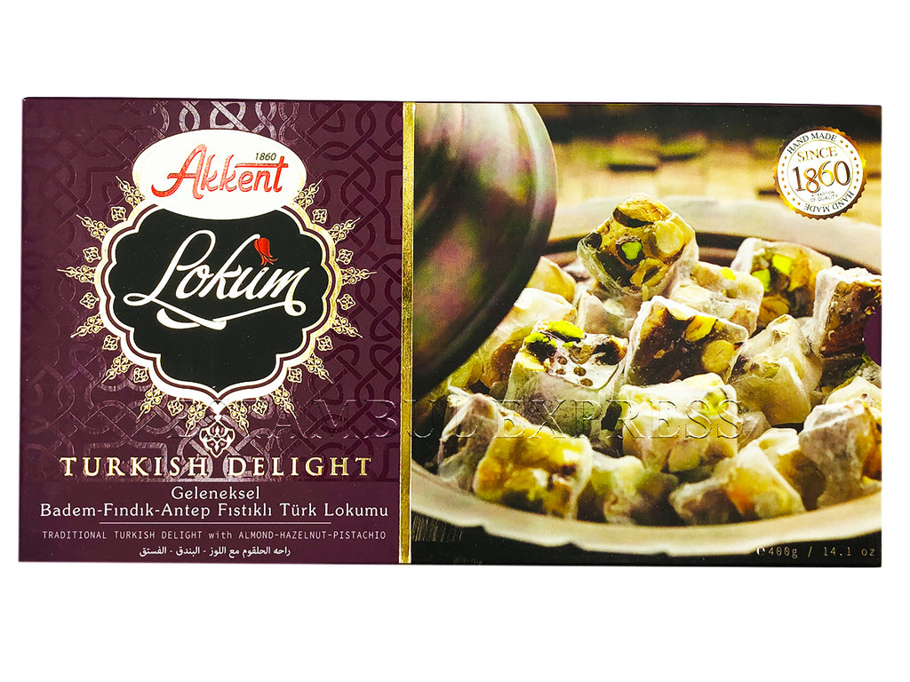 Delicia Turca Lokum con Avellana Pistache y Almendra | Turkish Delight